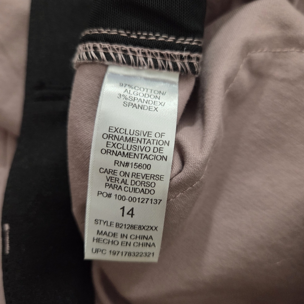 NWT Democracy "Ab" Technology Ankle Skimmer Trouser Mauve Pink Size 14 High Rise - Picture 10 of 11